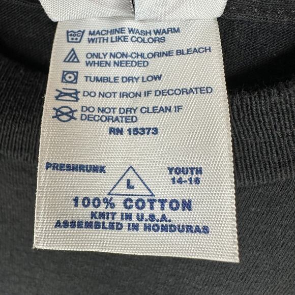 Vintage Y2K Radiohead Rare Kid A Concert Shirt Black Large Band Logo Graphic Tee - Picture 10 of 10